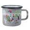 Wholesale 12oz unique camping enamel metal coffee mug with custom logo