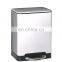 Fashion hot sale garbage bin waste can soft closing 90 degree trash bin pedal bin