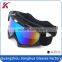 Latest scratch mirrored colorful motocross goggles with CE certified