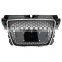 Front Bumper for Audi A3 center honeycomb mesh grill for Audi S3 8V RS3 Automotive black frame grille 2007-2013