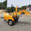 Hot sale 50 hp self powered Diesel Wood Chipper Machine Hydraulic feeding Mobile wood chipper shredder