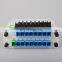 Rack Mount Plc Splitter ABS Box SC UPC Connectors Cassette Type 1X16 Optical Fiber Splitter