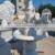 first garde white jade Customized garden fountain natural stone god sculpture angle figure marble statue