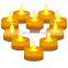 Wholesale Luxury Romantic Wedding Birthday stick Plastic Tealight flameless decor golden white Led  Candle
