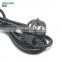 Factory direct supply hot selling European standard ac laptop power cable 3 pin eu power cord extension