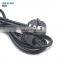 Factory direct supply hot selling European standard ac laptop power cable 3 pin eu power cord extension