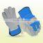 Low Price Cow Split Leather Working Gloves Cow Split Leather Safety Gloves Double Palm AB Class Working