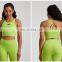 Hot Sale High Neck Long Line Straps Cross Back Naked Soft Breathable Sports Gym Fitness Yoga Bra Top Women Training Wear Clothes