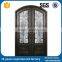 Best Selling And Wrought Iron Works Wood Entry Doors