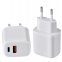 New Arrival 20w QC3.0 fully compatible with Double Port Usb C Type C Us Eu Uk Plug Super Fast Charging Wall Charger Adapter