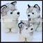 lifelike plush dog stuffed with good quality pp cotton
