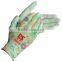 China Manufacturer Finger Coated Gloves,PU Coated Glove