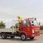 howo 4*2 3.2T crane truck gets up with the heavy and transport vehicle truck with loading crane