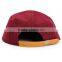 High quality label patch sude bill hat custom leather & metal buckle wholesale 5 panel hats