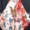 New fashionable neck design pattern tie & dye printed fashion umbrella print dress in indian wholesale