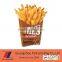 Custom food grade disposable french fries paper cup/fries box wholesale