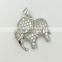Pendant, Fashion Fine Jewelry Elephant Rhinestone 925 Sterling Silver Pendant, Pendant Necklace Yiwu PT9018