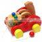 Super High Quality Wooden Hot Selling Poko Poko Bear Drum, Kids Music Toys