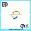 SC/UPC Single mode 12 color 12 fiber 1.5m blue connector flat fan out fiber optic pigtail