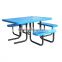 Picnic Table, Expanded Picnic Table, Square, 46inch, for ADA, Blue, Green, etc.