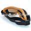 BJ-GT-011 Top Quality Adult Yellow Leather Protective Glasses Helmet Motorcycle Goggles