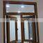 Villa wooden composite aluminum window, solid red oak window & lacquer finishing.