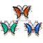 Different Elegant Shaped Butterfly Rings 12 Colors Mood Ring for Sale