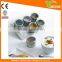 6pc Spice Jar Set With Stand Magnetic Stainless Steel Salt And Pepper Trangle Bamboo Spice Rack Set