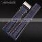 22|24mm high quality genuine cowhide leather Watch Strap Black Brown Blue wholesale 3PCS