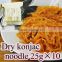 Gluten-free noodle Wholesale konjac dried noodles high quality Dried shirataki konjac noodle 25g x 10 portions