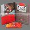 A4 7 inch hardcover video brochure, video book and video card for invitation,advertising or promotion