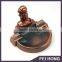 Advertising special design shape antique metal ashtray