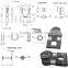 Super low noise slide car door roller 625ZZ with bearing