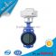 DN40 to DN1000 gray iron wafer type soft sealling electric butterfly valve