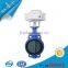 DN40 to DN1000 gray iron wafer type soft sealling electric butterfly valve