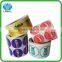 Colorful printing adhesive labels , waterproof logo label with glossy lamination