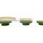 round bamboo fruit bowl with stand