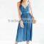 Fashion design American style stripy with spaghetti strap COLORFUL design casual dress