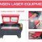 JINAN hot sale for Lansen 80W fabric/leather/textile laser engraving cutting machine