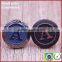 New custom abaya blue painting metal buttons with letter