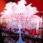 white Ostrich Feather for Wedding Centerpiece