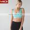 Cropped racerback design with built in shelf bra high quality sports wear women's yoga tank tops