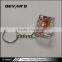 Promotional custom design beautiful glass design keychain