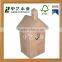 China Supplier Wood Crafts Wholesale Modern Design Hang Christmas Wooden Bird House