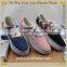 Direct Factory Wholesale Hot Sale HJ036 lace-up flats Casual canvas rubber sneaker shoes