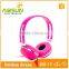 Factory price Colorful popular Stereo Wired Headphone with 1 year warranty