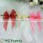 For gift packing organza sheer ribbon bow with twist ties