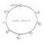 2015 Trendy Silver Plated Flower Dragonfly And Butterfly Charm Anklet Jewelry