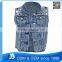Custom Design Women Sleeveless Denim Jacket