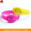 Led light silicone wristband watches with smiling face printed